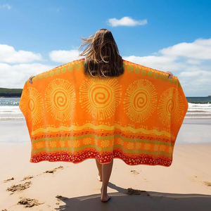 Serviette de plage personnalisée à la mode, unisexe, de haute qualité, avec logo personnalisé, serviette de piscine - Product Image 3