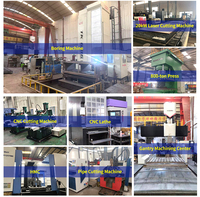 Fabrication de tôles, service de pliage, cadres en acier S355 sur mesure, grandes pièces usinées CNC, structure en acier avec pulvérisation