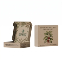 Boîte d'emballage en carton ondulé E Flute personnalisée, épaisseur sur mesure, boîte d'expédition pour café ou en-cas