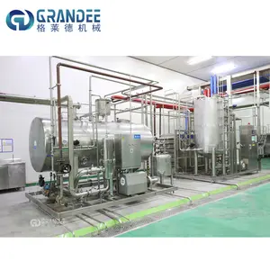 저온 살균 우유 만들기 기계 혼합기 요구르트 주스 생산 라인