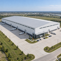 Bâtiment industriel métallique préfabriqué pour entrepôt, usine, stockage et logistique, grande structure en acier pour zones à haut volume d'activités
