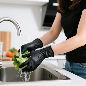 メーカー高品質カスタム 5ミル ニトリル手袋 100枚入り箱 使い捨て黒ニトリルグローブ パウダーフリー - Product Image 6