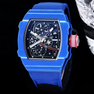 Reloj de Hombre de Negocios Multicolor de Alta Calidad, Más Vendido, Elegante Caja Redonda, Movimiento Mecánico, Calendario Perpetuo, Correa de 22 mm - Product Image 3