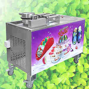 Machine à glaces roulées 110V / 220V avec tacos mexicains au maïs / gaufres, machine à cônes à glace - Product Image 2