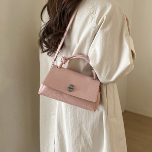 Women's High Quality Pu Handbag Inside Flap Closure Ladies Handbag Shoulder Messenger Bag