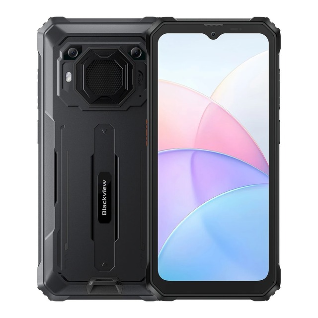 Blackview BV6200 Android 13 6.56'' LCD 4GB 64GB Smartphone 13000mAh 18W Charge Dual 4G LTE Calling NFC Black Rugged Phone