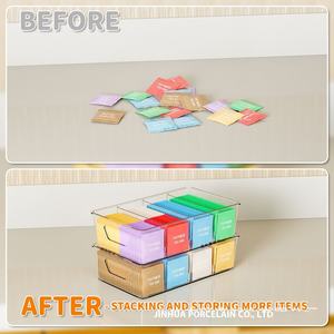 Contenedor de Plástico Moderno de 3L para Organización de Cocina, Almacenamiento de <span class=keywords><strong>Frutas</strong></span> y Verduras, Caja de Almacenamiento para Refrigerador y Congelador, Tipo Caja de Huevos Dividida - Product Image 3