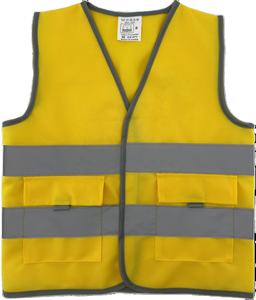 YS-SV017 Customizable CE Hi-Vis High-Reflective Children Safety Vest Reflective Vest With <strong>2</strong> Reflective Stripes for Infant Kids - Product Image 2