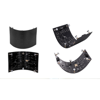 Светодиодный модуль ASLLED P4 256*128 мм, полноцветный, SMD2121, яркость 2500 кд, для внутреннего использования, мягкий изогнутый гибкий дисплей, гарантия 3 года