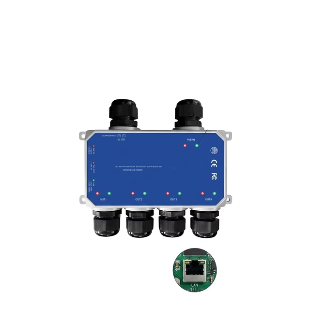 Factory Wholesale Outdoor PoE Extender 1 Port Gigabit Waterproof IEEE 802.3af at Bt 90W PoE Repeater for IP Camera