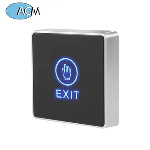 Sistema di controllo dell'accesso quadrato Porta aperta sicurezza contatto touch exit panel LED Light Door Release Exit Button