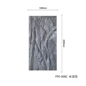 ZYZR गर्म बेच 3D के लिए Polyurethane उच्च गुणवत्ता फाउंड्री ग्रीवा पत्थर सजावटी दीवार पैनलों