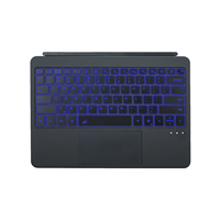 Clavier sans fil pour Surface Pro 12, clavier BT avec pavé tactile, housse de clavier mince et détachable pour tablette
