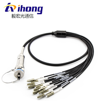 J599 MT MPO D38999 12 noyaux 24 noyaux 48 noyaux 96 noyaux Connecteur RRU BBU CPRI Câble à fibre optique
