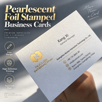 Cartes de visite en papier nacré de luxe personnalisées avec dorure à chaud pour salon de beauté, spa, maquilleuse, conception de marque professionnelle