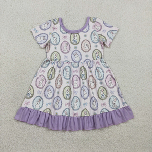 Vestidos de niña con mangas con volantes, bolsillos con diseño de patos y largo hasta la rodilla, estilo caza - Product Image 4