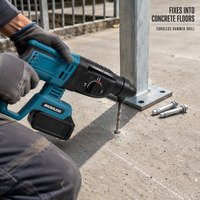 Perceuse à percussion sans fil sans balais pour la fixation des supports de climatiseur et les tâches d'installation des unités extérieures