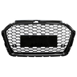 Car <span class=keywords><strong>A3</strong></span> S3 Gloss Black Honeycomb Grille Modifiée Style RS3 Carbon Fiber Front Bumper Grill pour <span class=keywords><strong>Audi</strong></span> <span class=keywords><strong>A3</strong></span> S3 8V.5 2017 2018 2019 - Product Image 2