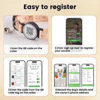 Collier intelligent moderne et élégant en nylon souple pour chats et chiens, étanche, avec code QR NFC en époxy, imprimé classique, fabriqué avec QR intelligent