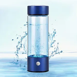 Hot New Filter Water Bottle Hydrogen Alkaline Hydrogen Water Bottle 450ml Ionizer Hydrogen Water Generator With Glass Bottle