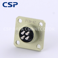 Connecteur cylindrique PCM 4-50 broches, fiche compacte à verrouillage par poussée pour l'électronique de précision