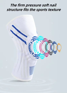 Genouillère de sport avec ressorts et coussinet en silicone, manchon de compression pour soulager la douleur, support de genou pour la course et le basketball - Product Image 4