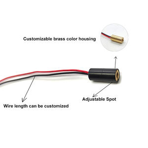 Módulo de diodo láser ajustable 3-5VDC 8X17mm 650nm 1MW cabezal láser de punto rojo nuevo láser de posicionamiento para diversas aplicaciones - Product Image 4