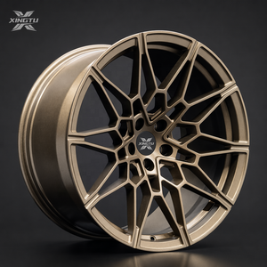 Jantes XINGTU Performance forgées en alliage 6061-T6 Bronze Mat Multi-Rayons Mesh PCD 5x120 5x112 pour <span class=keywords><strong>BMW</strong></span> M2 M3 M4 M5 18-24 - Product Image 1