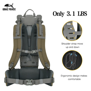 Sac à dos de chasse Gbaz Force avec cadre en fibre de carbone, sangles réglables, vert Ranger, équipement de randonnée et de sports de plein air - Product Image 5