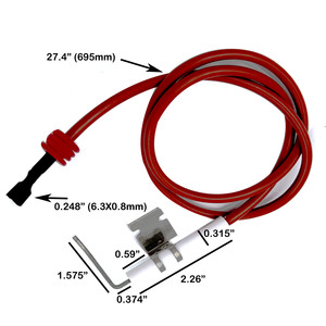 Electrodo <span class=keywords><strong>de</strong></span> horno Ignitor Rv Camper Parts, 1, 2, 2, 3, 3, 4, 12 - Product Image 2