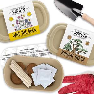 Seminare e co eco-friendly coltiva kit di peperoncino bonsai materiali biodegradabili da giardino tubo da giardino arredamento vaso in ceramica - Product Image 5