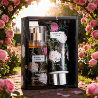 Set de Perfume y Loción Corporal Exclusivo para Comercio Exterior, Tamaño Regular, para Hombre y Mujer, Kit de Dos Piezas con Aroma Frutal Duradero, Bruma Corporal
