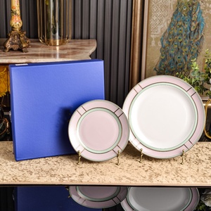 Vajilla de estilo italiano al por mayor, juego de platos llanos 8+10, vajilla de alta gama para hoteles, restaurantes y hogares, ideal para regalo. - Product Image 3