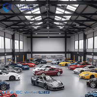 Edificio Moderno de Acero Prefabricado para Salón de Exposiciones de Automóviles, Sala de Servicio y Exhibición 4S, Diseño de Gran Envergadura, Suministro de Fábrica