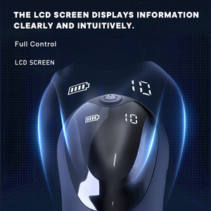 Мастурбатор-чашка для мужчин в стиле шлема кендо, силиконовый, 10 режимов вибрации, с цифровым LCD-дисплеем, секс-игрушка для взрослых - Product Image 5