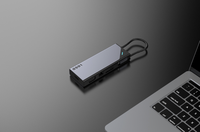 Station d'accueil USB-C 10 en 1, double HDTV VGA, USB 3.0, SD, TF, audio, adaptateur Type-C, PD 100W, multiport