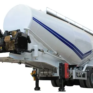 30m3 - 60m3 số lượng lớn xi măng Tank bán Trailer số lượng lớn bột Tàu Chở Xe tải vận chuyển Trailer Silo tàu chở dầu