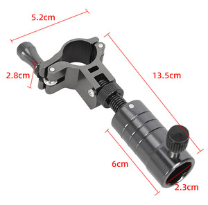 Soporte de caña de pescar de aluminio ligero portátil, soporte multifuncional para clavos de tierra, soporte de cesta para pesca de carpa en Lago - Product Image 3