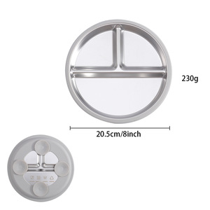 Plato de alimentación de silicona seguro para niños hailian Lyjenny - Product Image 3