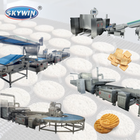 Ligne de production de biscuits à démarrage rapide 2026, machine à fabriquer des biscuits, mouleuse rotative, découpeuse avec four de boulangerie