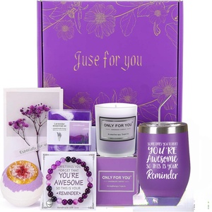 <strong>Lavender</strong> Relaxation Spa <strong>Gift</strong> Basket Set Promotional <strong>Gift</strong> Set for Wedding Guests Bath Salt Purple Theme Favors <strong>Gift</strong> - Product Image 2