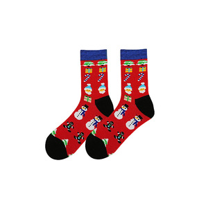 Set Regalo Calza di Natale da 20 Paia di <span class=keywords><strong>Calzini</strong></span> Donna Natalizi con Logo Personalizzato, Oversize, Unisex, Taglia Unica, di Tendenza, Rossi - Product Image 6