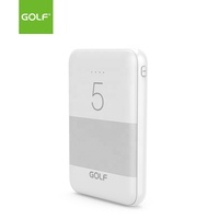 Promotion d'usine 5000mAh Power Banks 2 sortie USB Logo personnalisé chargeur Mobile 2.1A batterie au lithium polymère entrée Micro USB