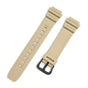 Bracelet de montre en caoutchouc pour modèles G-SHOCK à boîtier carré AE-1200/1300/W-216H/SGW-400, avec bracelets de 18 mm - Product Image 6