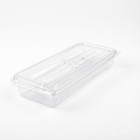 Boîte à clapet en plastique thermoformé de qualité alimentaire pour emballage à emporter de gâteaux, biscuits et cupcakes de boulangerie
