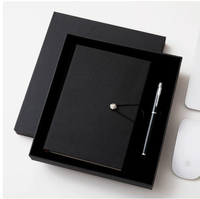 Ensemble cadeau de carnet de notes en cuir PU promotionnel avec stylo personnalisé et porte-clés USB - pour la Saint-Valentin et la fête des mères