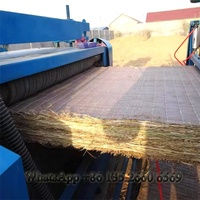 Machine à tisser pour matelas de roseau à haute efficacité machine à tricoter pour tapis de paille de blé machine automatique de fabrication de rideaux en bambou