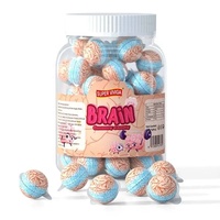 OEM Groothandel 3D Hersenen-vormige Gummy Candy Halloween Novelty Jam Gevulde Jelly Snoepjes voor Spookachtige Party Favoriet Cadeau