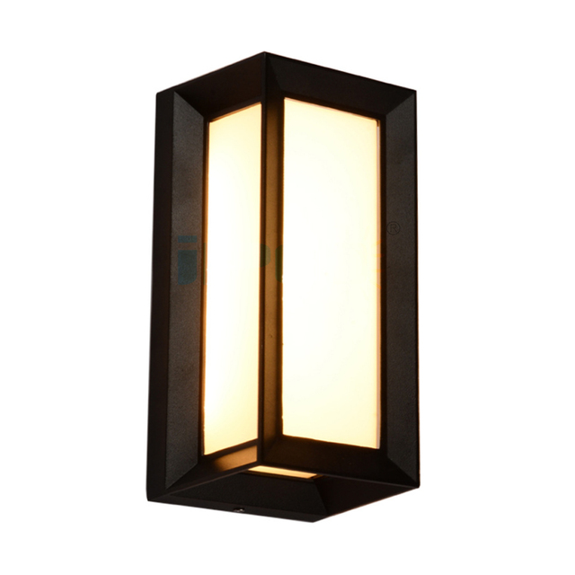 18W Outdoor Waterproof IP65 Cylinder/Square Aluminum & Polycarbonate Led Modern Wall Light for Garden