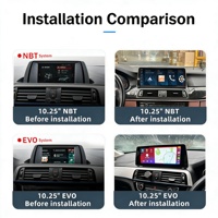 Head Unit Mobil Sistem Linux 12,3 inci dengan CarPlay Android Auto untuk BMW Seri 1/2 F20/F21/F23/F52, Pemasangan di Dashboard, Garansi 1 Tahun